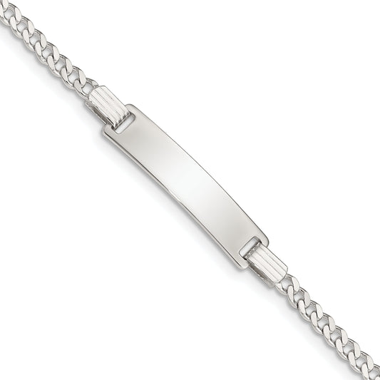 5.5 Inch Sterling Silver Baby Id Bracelet