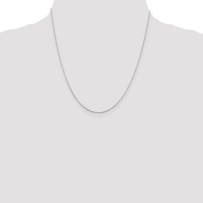 20 Inch Sterling Silver 1mm Beaded Chain Necklace