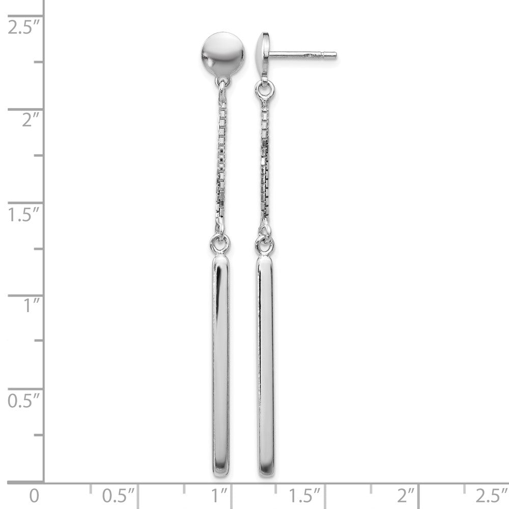 Sterling Silver Polished Post Dangle Earrings