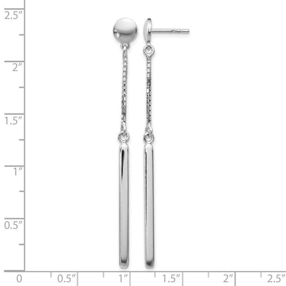 Sterling Silver Polished Post Dangle Earrings