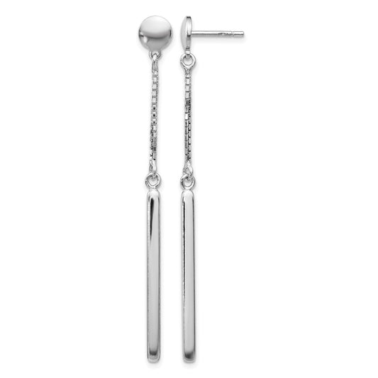 Sterling Silver Polished Post Dangle Earrings