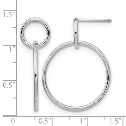 Sterling Silver Polished Post Dangle Earrings