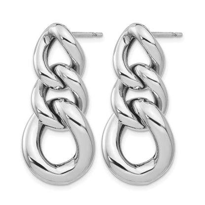 Sterling Silver Polished Post Dangle Earrings