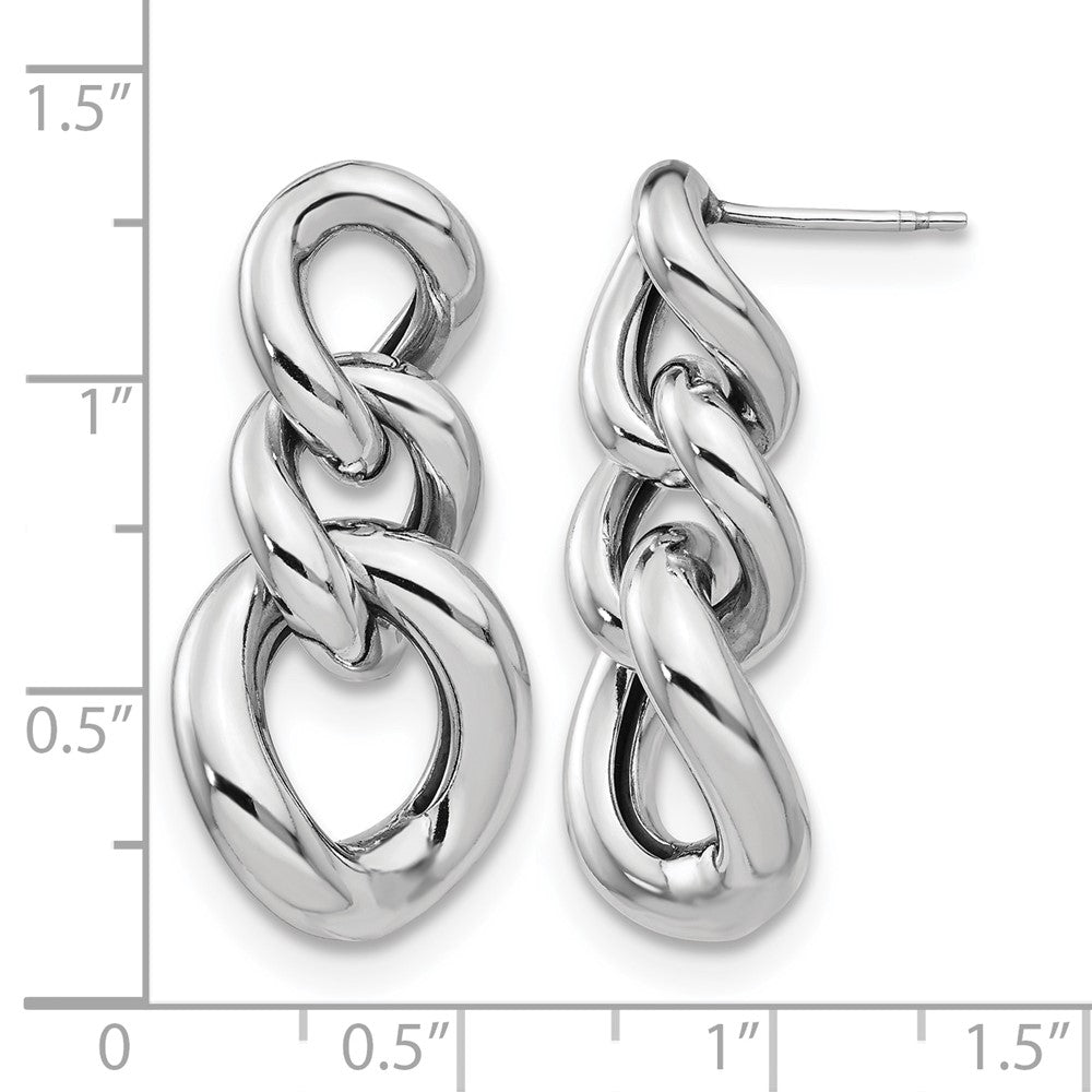 Sterling Silver Polished Post Dangle Earrings