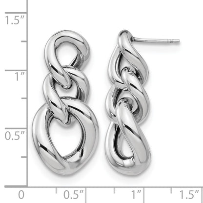 Sterling Silver Polished Post Dangle Earrings