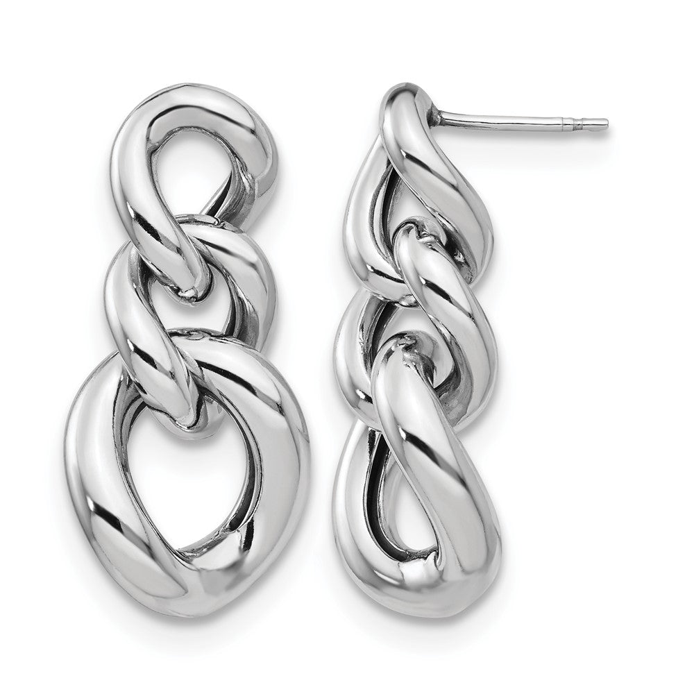 Sterling Silver Polished Post Dangle Earrings