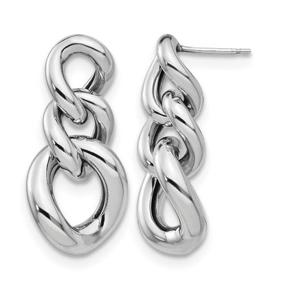 Sterling Silver Polished Post Dangle Earrings