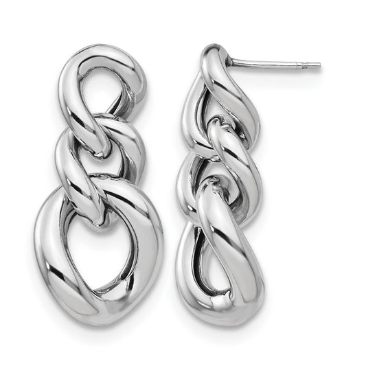 Sterling Silver Polished Post Dangle Earrings