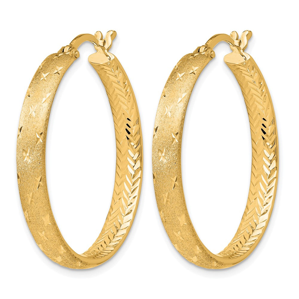 Sterling Silver Gold Plated In/Out D/C Earrings