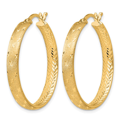 Sterling Silver Gold Plated In/Out D/C Earrings