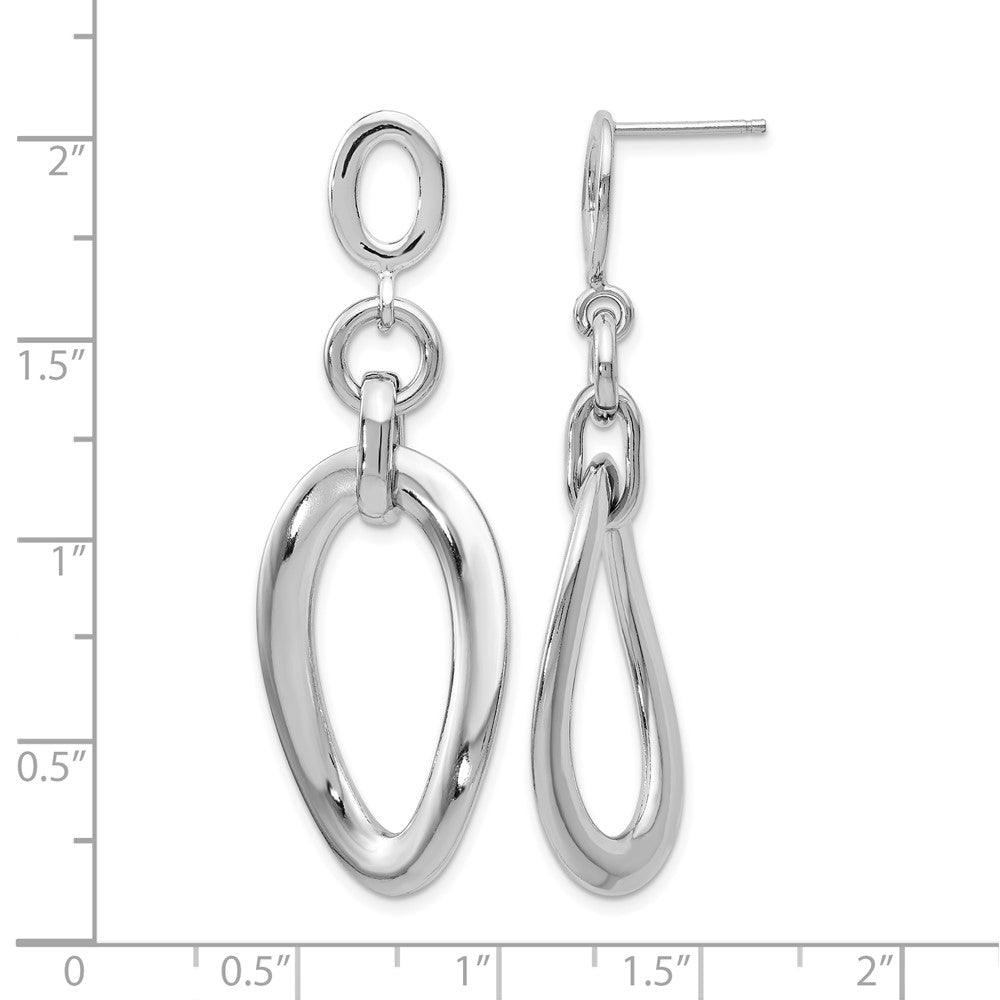 Sterling Silver Polished Post Dangle Earrings