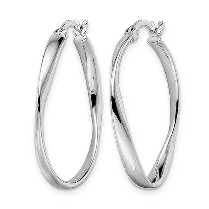 Sterling Silver Polished Hoop Earrings