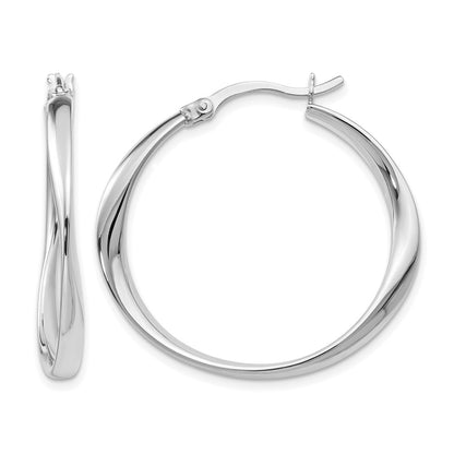 Sterling Silver Polished Hoop Earrings