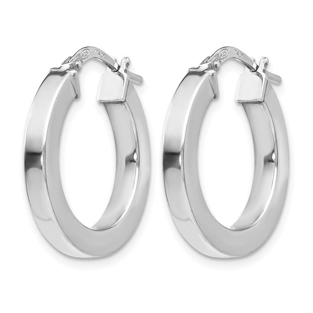 Sterling Silver Polished Hoop Earrings