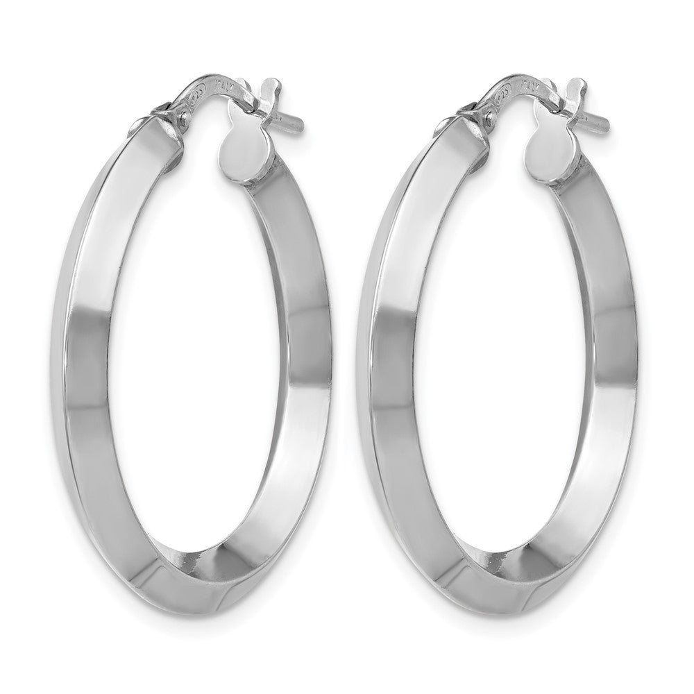 Sterling Silver Polished Hoop Earrings