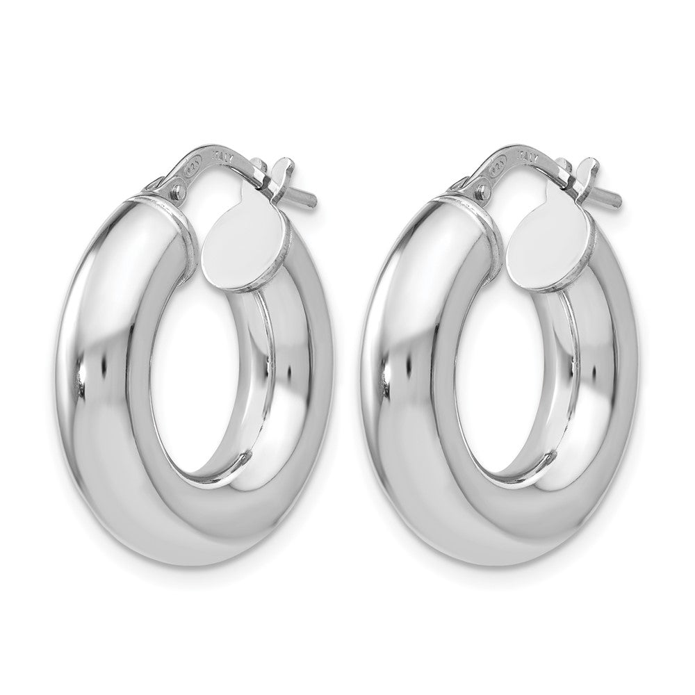 Sterling Silver Polished Hoop Earrings