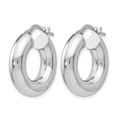Sterling Silver Polished Hoop Earrings