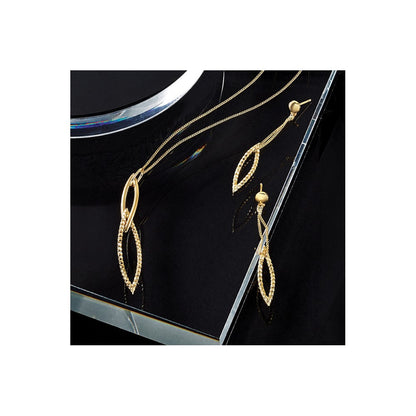 Gold Plated Sterling Silver Dia Cut With 1.5In Ext. Necklace