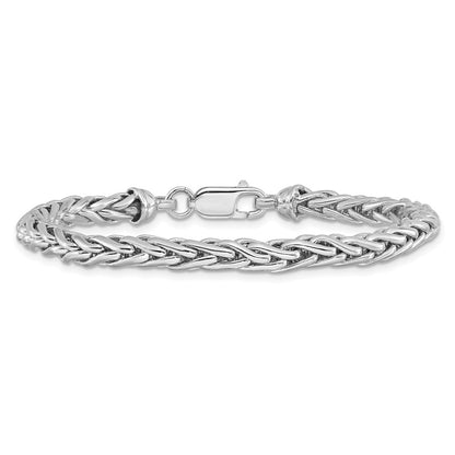 Sterling Silver Rhodium Plated 7.5In. Bracelet