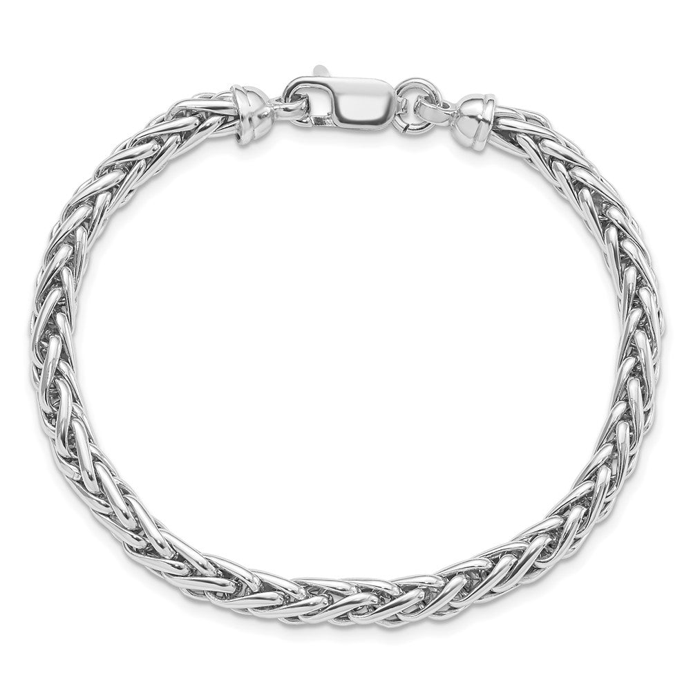 Sterling Silver Rhodium Plated 7.5In. Bracelet