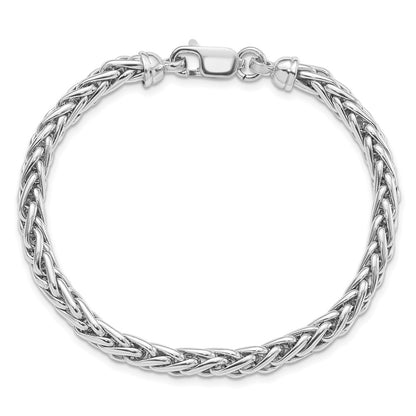 Sterling Silver Rhodium Plated 7.5In. Bracelet
