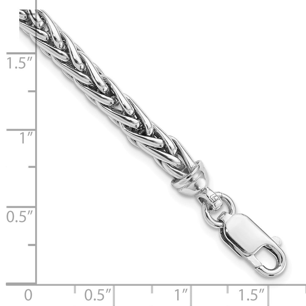 Sterling Silver Rhodium Plated 7.5In. Bracelet