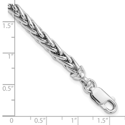 Sterling Silver Rhodium Plated 7.5In. Bracelet