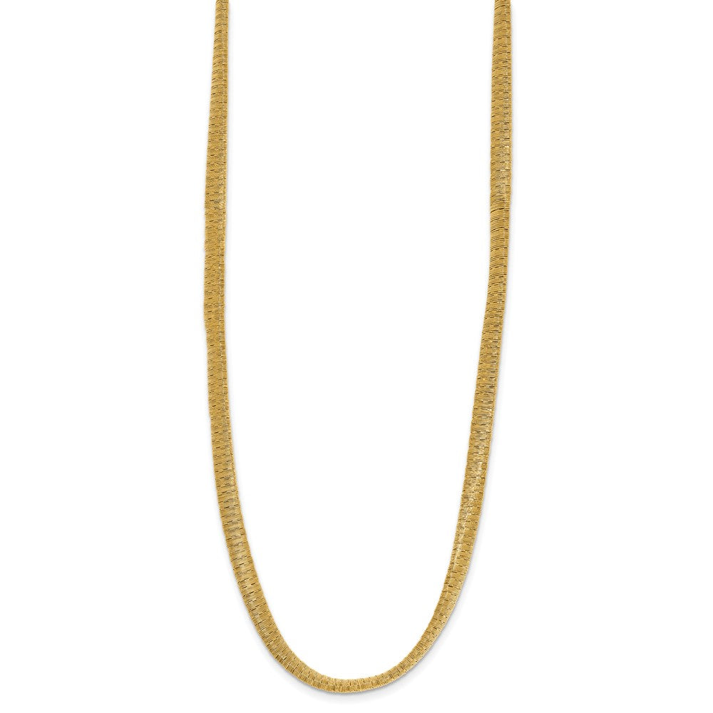 Gold Plated Sterling Silver Twist Texture Wrapped Necklace