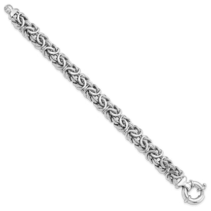 7.5 Inch Sterling Silver Fancy Link Bracelet