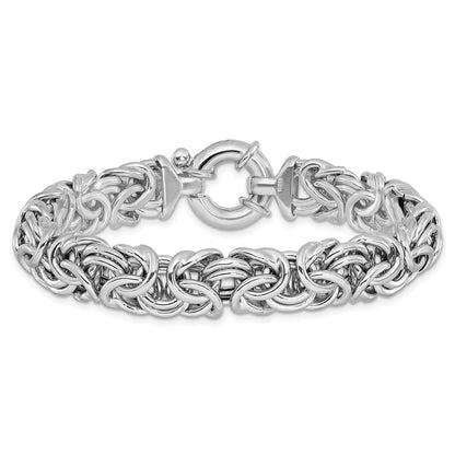 7.5 Inch Sterling Silver Fancy Link Bracelet