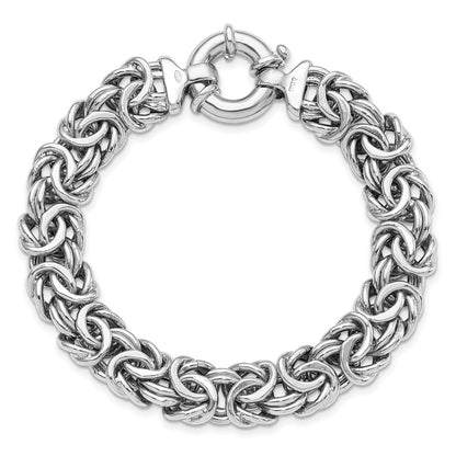7.5 Inch Sterling Silver Fancy Link Bracelet