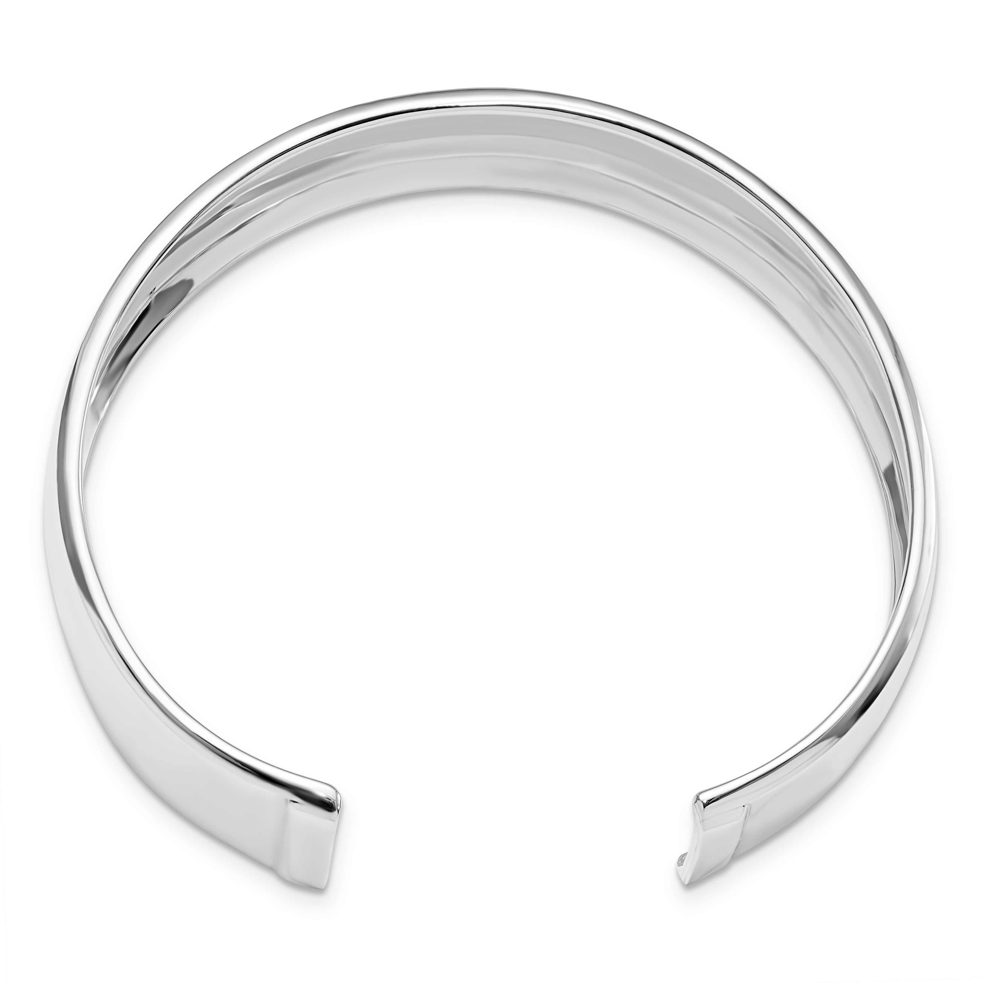 Sterling Silver Polished Slip-On Bangle