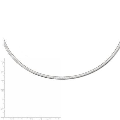 Sterling Silver Omega 2In Ext. Necklace