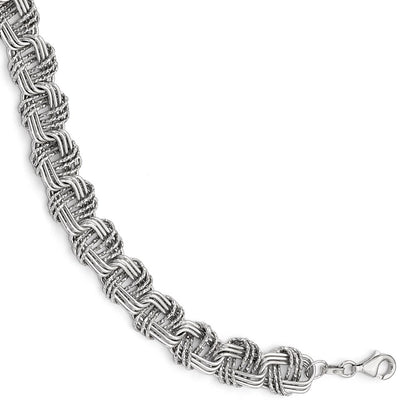 7.5 Inch Sterling Silver Polished & Dc Bracelet