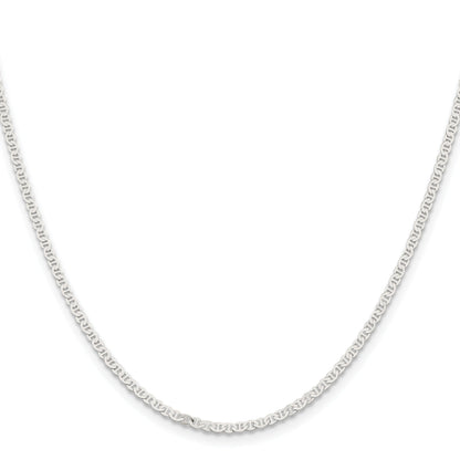 22 Inch Sterling Silver 2.25mm Flat Anchor Chain