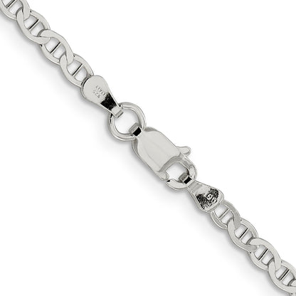 22 Inch Sterling Silver 3.1mm Flat Anchor Chain