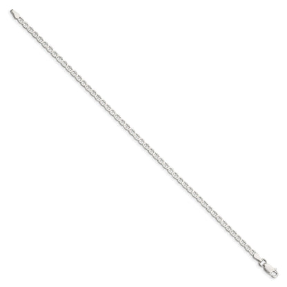 8 Inch Sterling Silver 3.1mm Flat Anchor Chain