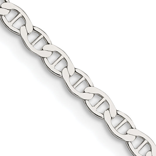 18 Inch Sterling Silver 3.1mm Flat Anchor Chain