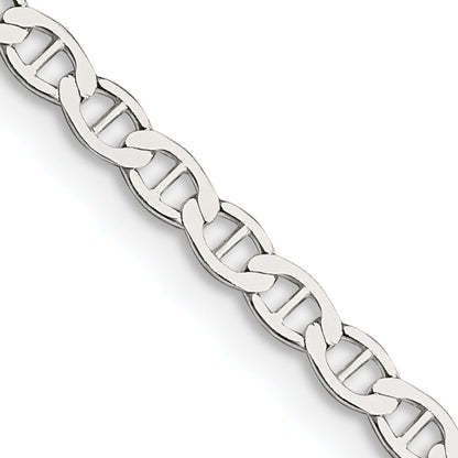 20 Inch Sterling Silver 3.1mm Flat Anchor Chain