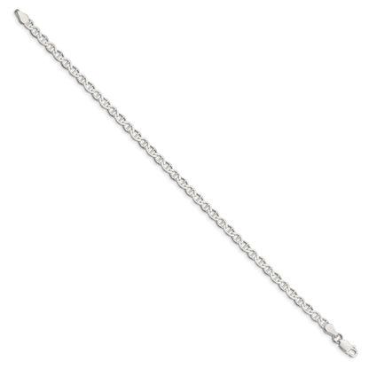 10 Inch Sterling Silver 4mm Flat Anchor Chain