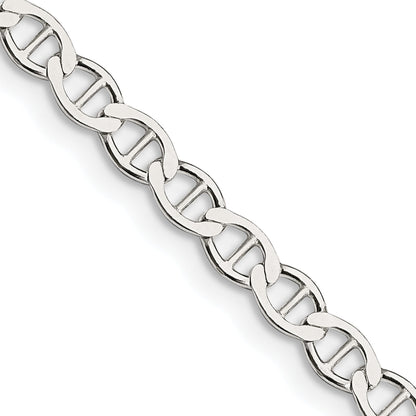 16 Inch Sterling Silver 4mm Flat Anchor Chain