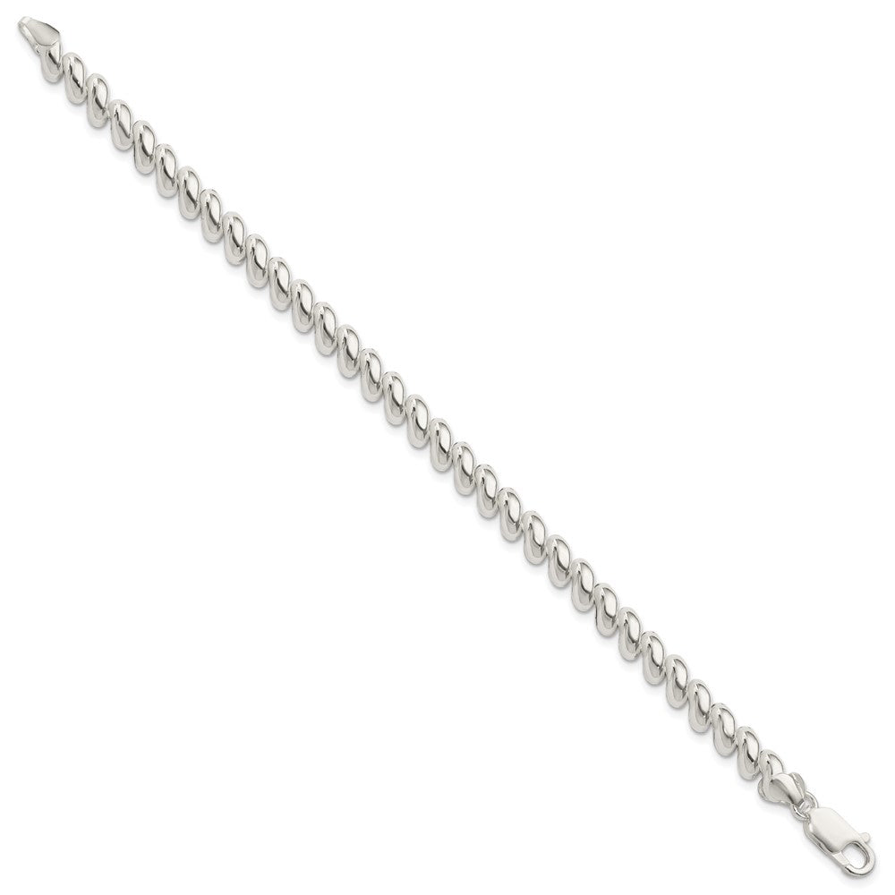 7.5 Inch Sterling Silver 7mm San Marco Bracelet