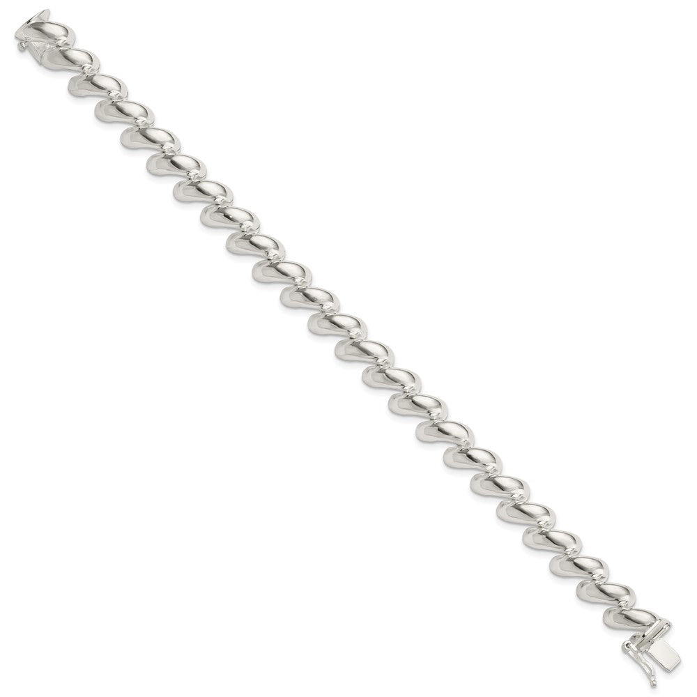 7 Inch Sterling Silver 10mm San Marco Bracelet