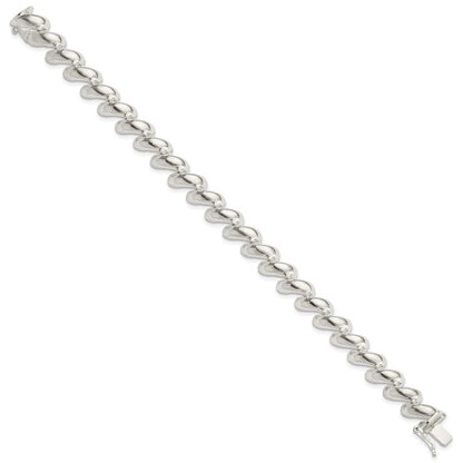 7 Inch Sterling Silver 10mm San Marco Bracelet
