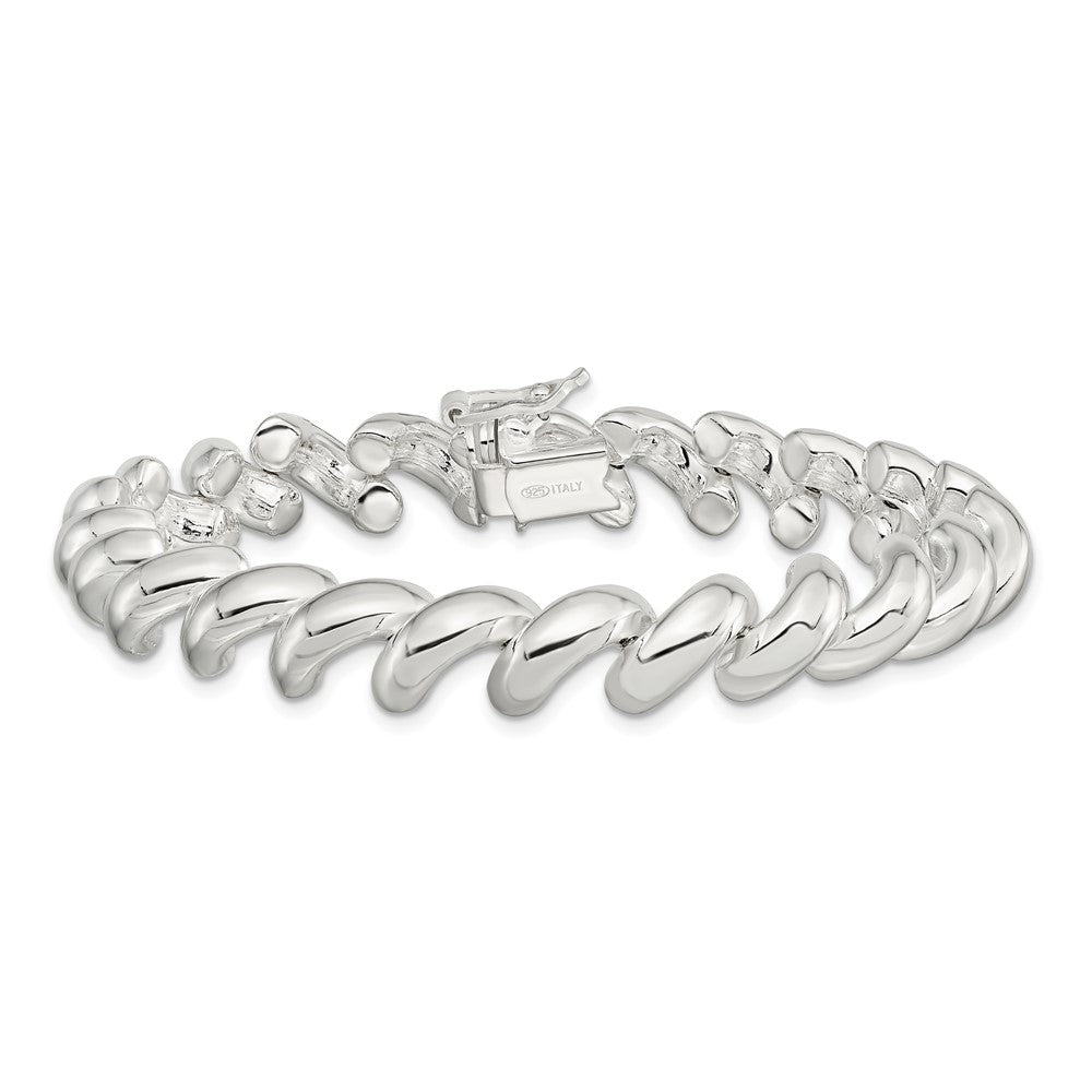 7 Inch Sterling Silver 10mm San Marco Bracelet