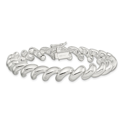 7 Inch Sterling Silver 10mm San Marco Bracelet