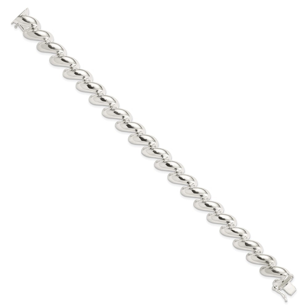 8 Inch Sterling Silver 12mm San Marco Bracelet