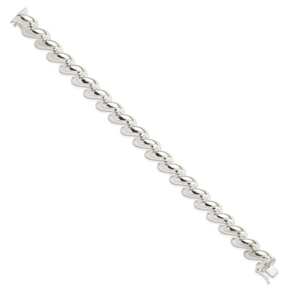 8 Inch Sterling Silver 12mm San Marco Bracelet