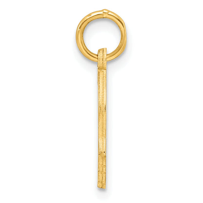 Ss/Gold Plated Sterling Silver Gp Engraveable Boy Polished Disc Charm