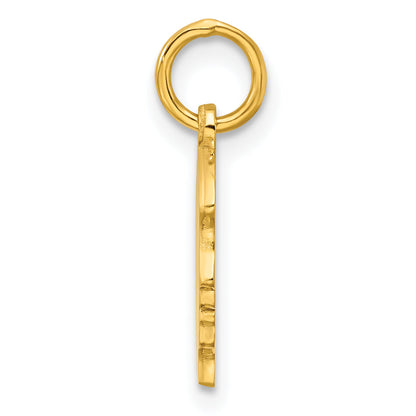 Ss/Gold Plated Sterling Silver Gp Engraveable Girl Polished Disc Charm